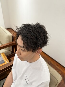 アンソル オブ リシェール(N'SOL of RICHAIR) ベリーショート/ダークアッシュ/ニュアンスパーマ/韓国マッシュ