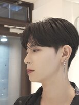 アルム オモテサンドウ(ALLM omotesando) 韓国ヘア シースルーマッシュ コンマヘア ダウンパーマ メンズ