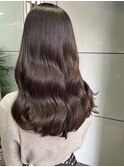 韓国レイヤーカット×チョコレートベージュ×縮毛矯正