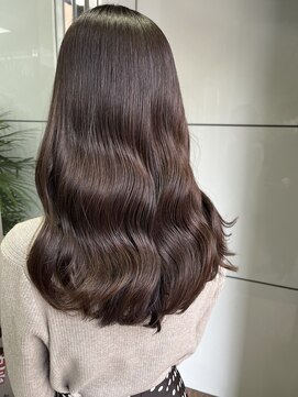 シェノン 心斎橋(CHAINON) 韓国レイヤーカット×チョコレートベージュ×縮毛矯正