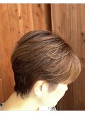 ショートヘア×ヘアカラー#20代30代40代50代#福岡飯塚#美容室