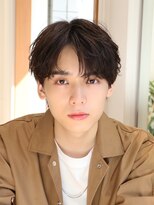 ネイビー(NAVY)&nbsp;モテる男はやってる コンマバング 毛流れフェザーパーマ