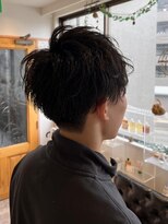イト リトルヘアガーデン(ito. little hair garden) ワンカールニュアンスパーマ×王道マッシュ