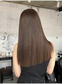 ローレイヤーくすみベージュマロンベージュダブルカラー