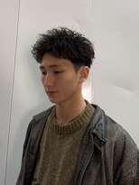 カイ(X) ピンパーマ無造作ショート