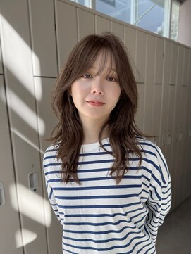 アンアミ オモテサンドウ(Un ami omotesando) 【Unami】ハッシュカット×ココアグレージュ/レイヤーカット