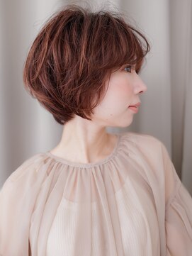 カバーヘア ブリス 戸田公園西口店(COVER HAIR bliss) ピンクベージュバーガンディマッシュパーマZ戸田公園30代40代