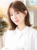 リタッチカラーくびれミディアムレイヤーカットA5志木30代40代