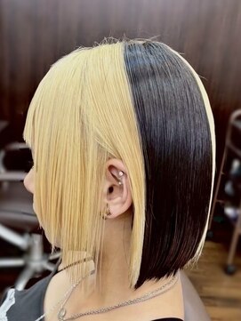 ヘアーサロン アドア(Hair Salon adoa) バイカラーボブ