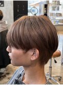 メンズマッシュ暖色ミルクティー