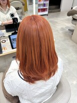 ケンジ 平塚ラスカ店(KENJE)&nbsp;オレンジ/ダークブルー/デジタルパーマ/平塚駅