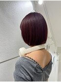 艶感ボルドーボブ