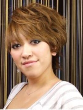 ヘアー カフナ ジェーアール蒲田西口店(hair kahuna) スタイリッシュショート    カフナ 蒲田 店