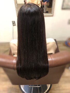 髪質改善専門ヘアエステサロン ヴェリテ(Verite) 髪質改善ヘアエステ 黒髪ロングストレート【verite南柏】