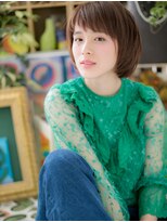 カバーヘア ブリス 上尾西口店(COVER HAIR bliss)&nbsp;ほっそり小顔★斜めバングネオウルフショートg上尾20代30代40代!