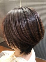 ヘアーメイク クーラ 行橋店(Hair make CURA) 小顔丸みショート30代40代50代