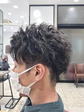 クアトログランシュ ひたちなか店(QUATRO×GranCieux) ★メンズアップバングショートツイストスパイラル★
