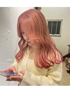 エイト 福岡天神店(EIGHT fukuoka) ペールピンク×ビビットピンク