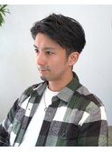 ツーブロックビジネスショート