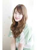 韓国ボブレイヤーロンググレーベージュ黒髪質改善前髪パーマ/073