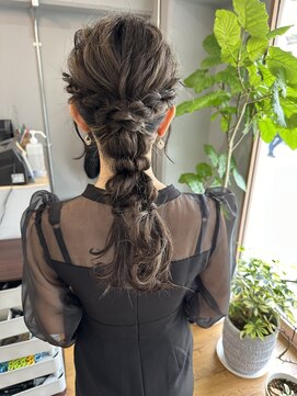 フラワー 元町店(FLOWER) 【FLOWER】編みおろしアレンジ