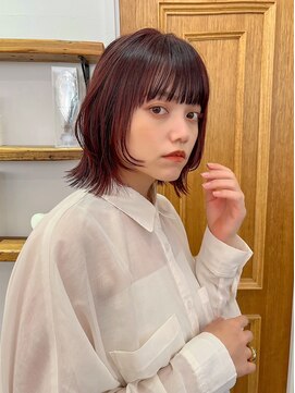 メイクス 表参道(MAKE'S omotesando) 顔まわりカット/レイヤーボブ/イルミナカラー