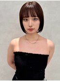 ミニウルフ/くすみブルー/イヤリングカラー/韓国ヘア[U24/笹塚]