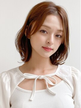 エトラ 渋谷店(etora) 前髪 アンブレラカラー こなれミディ イメチェン ウェーブパーマ