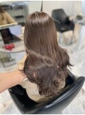 【HIROMI指名】マロングレージュ/ブリーチなしで楽しめる大人色