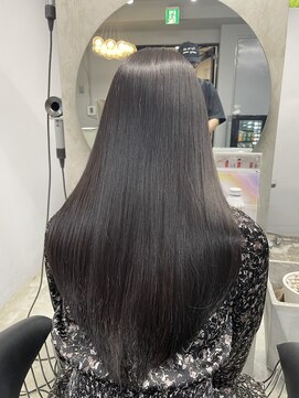 エトラ 渋谷店(etora) ★小顔前髪ワンカールレイヤーカット黒髪ネビージュボブルフ