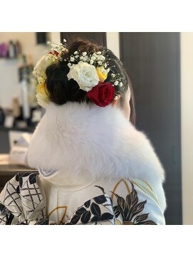 ビジョルノ つくばみどりの店(Begiorno) 成人式・結婚式パーティーゆるふわ編み込みシニヨン