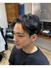 【新規限定】メンズパーマなら！メンズカット+各種パーマ+眉毛カット　￥9000