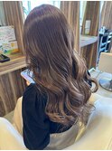 ショコラグレージュ/巻き髪ロング