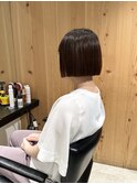 切りっぱなしボブ