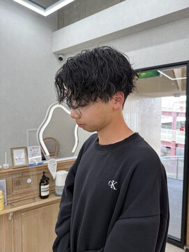 メンズサロン スイ 春日井(MEN'S salon SUI) 波巻きツイストスパイラル