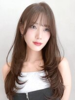 アグノス 青山(Agnos)&nbsp;美髪大人可愛いオリーブグレー似合わせカット前髪薄めバング