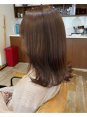 ミルクティーベージュブリーチなし透明感オージュア