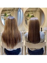 SOURCE yuan 髪質改善/ショートボブ/メンズパーマ【5月中旬OPEN(予定)】&nbsp;髪質改善縮毛矯正メテオストレートbefore after【佐藤和弥】