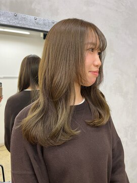 ココロ(COKORO) 酸性縮毛矯正_ロングレイヤー_オリーブ