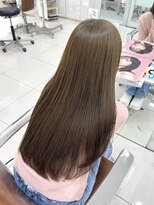ジーナ 渋谷駅前(Zina) ほんのりオリーブベージュ/ブリーチなしダブルカラー