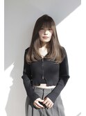 レイヤーカット/顔まわりカット/韓国ヘア/ロングレイヤー