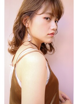 ポテト(potato) 愛されふんわりミディ × ベアージュカラー