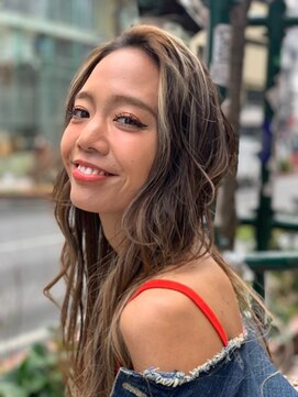 オースティン 錦糸町(AUSTIN) 『AUSTIN銀糸町』無造作カール×イルミナカラーハイライトロング