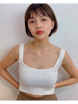 グッデイ ヘアー(GOOD DAY HAIR) シアーベージュ シアーグレージュ ボブ 黒髪 デジタルパーマ
