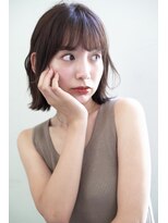 ジョエミバイアンアミ(joemi by Un ami) 《joemi 新宿》首元スッキリ切りっぱなし外ハネボブ 近江