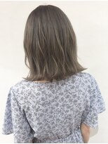 ブルー(BLUE)&nbsp;《Blue》#ミルクティーベージュ#切りっぱなし#外ハネ