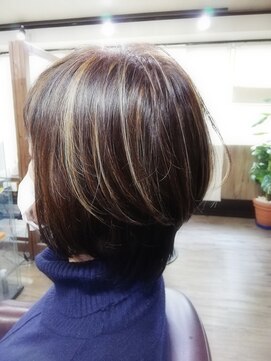 プラス(PLUS) イメチェン　ハイライトショート