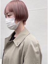 ソイ コンク 下北沢(soi conc)&nbsp;マッシュボブ＿ブラントカット＿切りっぱなしボブ＿アイスピンク