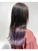 【ラベンダーグラデーション】(毛先ブリーチ2回) *rina*