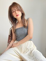 メーヴェ(Mowen)&nbsp;mowen×シースルーバング×顔周りレイヤー×ストレート